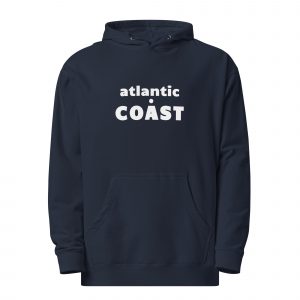 atlantic coast navy unisex hoodie